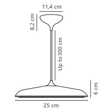 DFTP by Nordlux - LED Stmievateľný luster na lanku ARTIST LED/14W/230V pr. 25 cm béžová