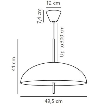 DFTP by Nordlux - Luster na lanku VERSALE 2xE27/15W/230V čierna