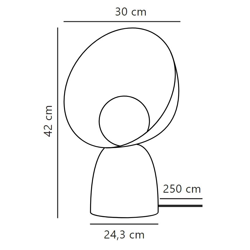 DFTP by Nordlux - Stolná lampa HELLO 1xE14/25W/230V čierna