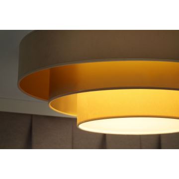 Duolla - LED Stropné svietidlo LUNETA LED/26W/230V pr. 60 cm 4000K béžová/zlatá/krémová