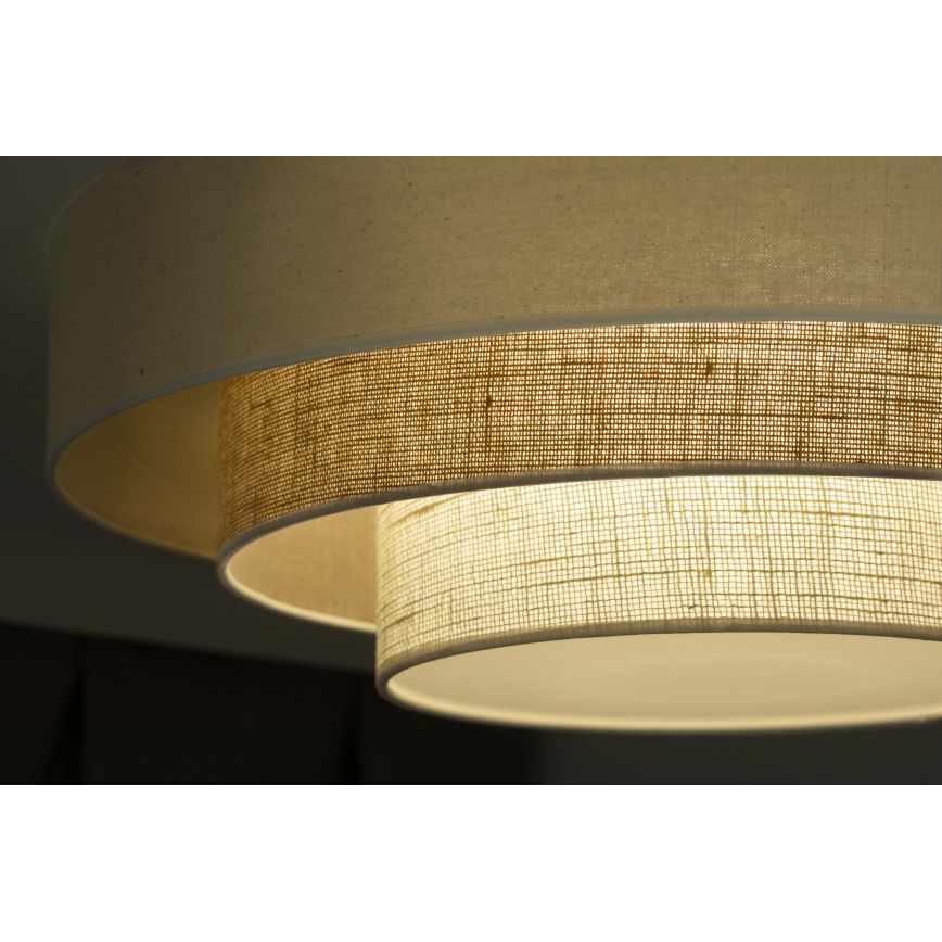 Duolla - LED Stropné svietidlo LUNETA LED/26W/230V pr. 60 cm 4000K krémová/hnedá