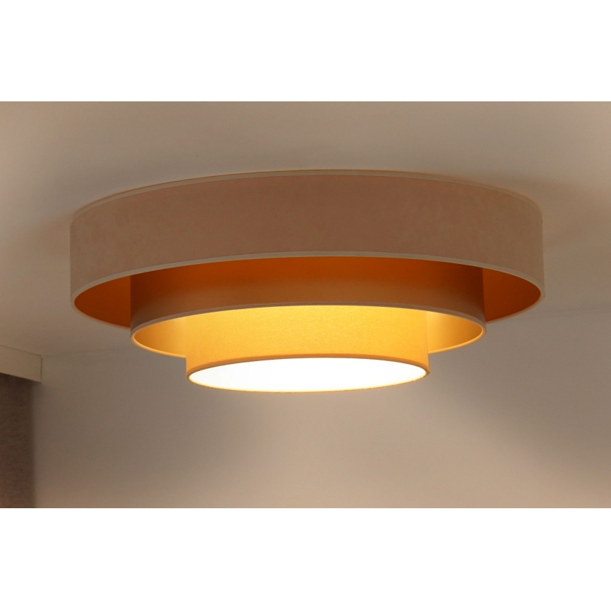 Duolla - LED Stropné svietidlo LUNETA LED/26W/230V pr. 60 cm 4000K krémová/zlatá/béžová