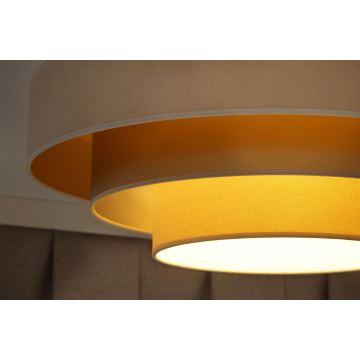 Duolla - LED Stropné svietidlo LUNETA LED/26W/230V pr. 60 cm 4000K krémová/zlatá/béžová