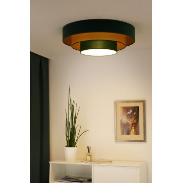 Duolla - LED Stropné svietidlo LUNETA LED/26W/230V pr. 60 cm 4000K zelená/zlatá