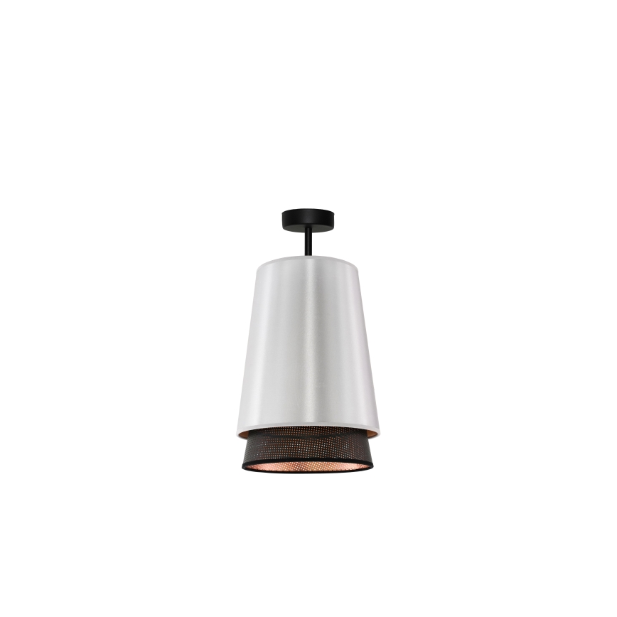 Duolla - Prisadený luster BELL SHINY 1xE27/15W/230V strieborná/čierna