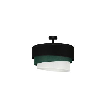 Duolla - Prisadený luster TRIO 1xE27/15W/230V čierna/zelená/biela