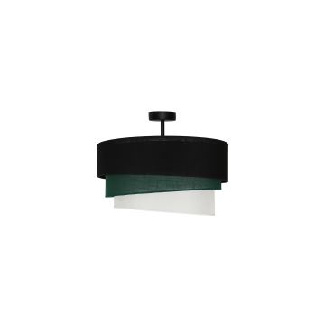 Duolla - Prisadený luster TRIO 1xE27/15W/230V čierna/zelená/biela