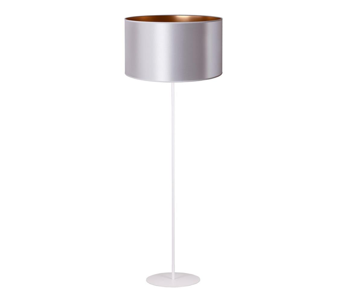   - Stojacia lampa CANNES 1xE27/15W/230V 45 cm strieborná/medená/biela 