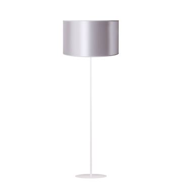 Duolla - Stojacia lampa CANNES 1xE27/15W/230V 45 cm strieborná/medená/biela