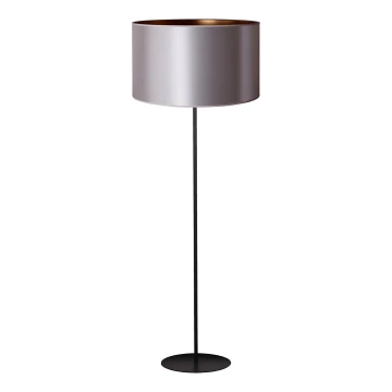 Duolla - Stojacia lampa CANNES 1xE27/15W/230V 45 cm strieborná/medená/čierna