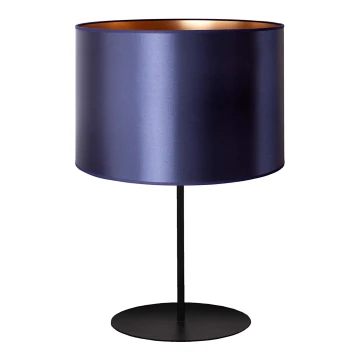 Duolla - Stolná lampa CANNES 1xE14/15W/230V 20 cm modrá/medená/čierna