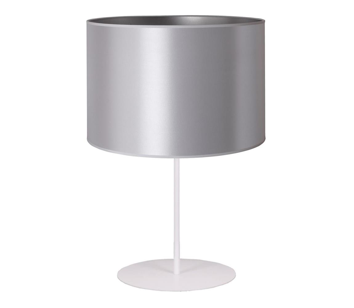   - Stolná lampa CANNES 1xE14/15W/230V 20 cm strieborná/biela 