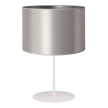 Duolla - Stolná lampa CANNES 1xE14/15W/230V 20 cm strieborná/biela