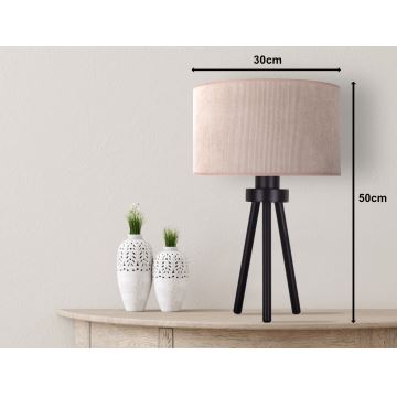 Duolla - Stolná lampa LYON 1xE27/15W/230V béžová