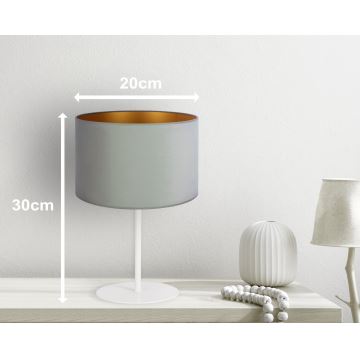 Duolla - Stolná lampa ROLLER 1xE14/15W/230V svetlozelená/zlatá