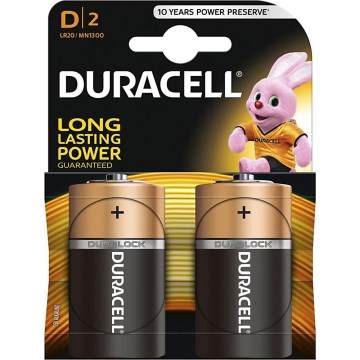 Duracell - 2 ks Alkalická batéria Basic LR20/D 1,5V 12500 mAh