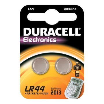 Duracell - 2 ks Alkalická batéria LR44/A76 1,5V 150 mAh