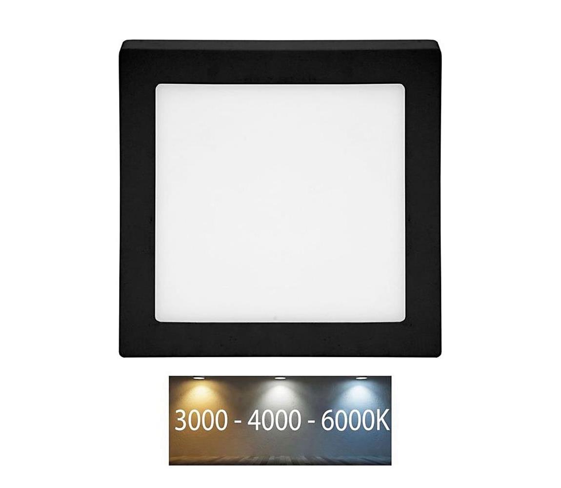   LED-CSQ-CCT/18W/CR - LED Stropné svietidlo RAFA LED/18W/230V IP44 čierna 