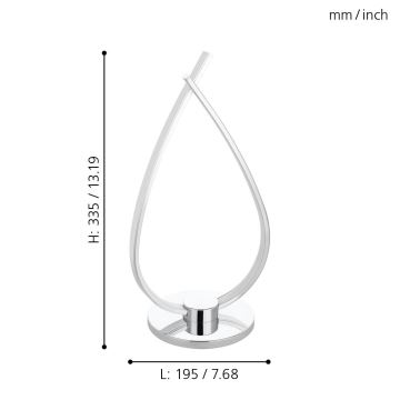 Eglo - LED stolná lampa LED/14W/230V