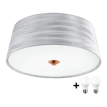 Eglo 32111- LED Stropné svietidlo FONSEA 1 2xE27/9W/230V strieborná/medená