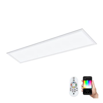 Eglo 32734 - LED RGBW Stmievateľný prisadený/podhľadový panel 2v1 SALOBRENA-C LED/34W/230V biela + diaľkové ovládanie