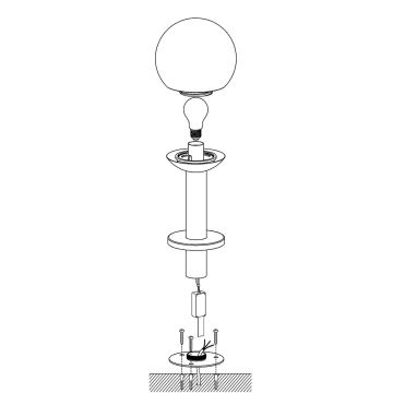 Eglo 33565 - LED Stmievateľná vonkajšia lampa NISIA-C 1xE27/9W/230V 525 mm IP44