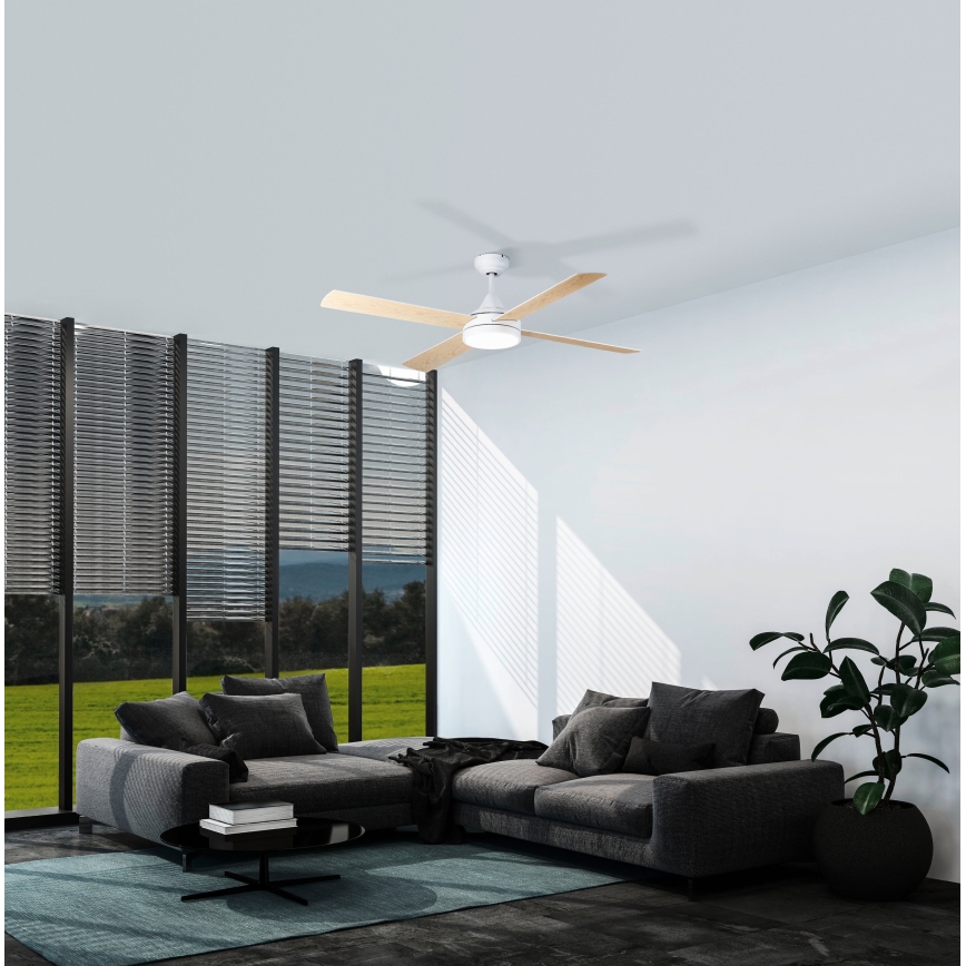 Eglo - LED Stropný ventilátor LED/20W/230V 3000/4000/5000K + diaľkové ovládanie biela