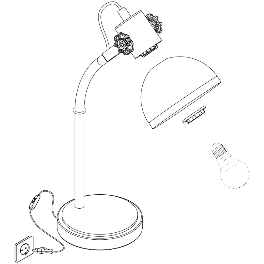 Eglo - Stolná lampa 1xE27/28W/230V - FSC certifikované