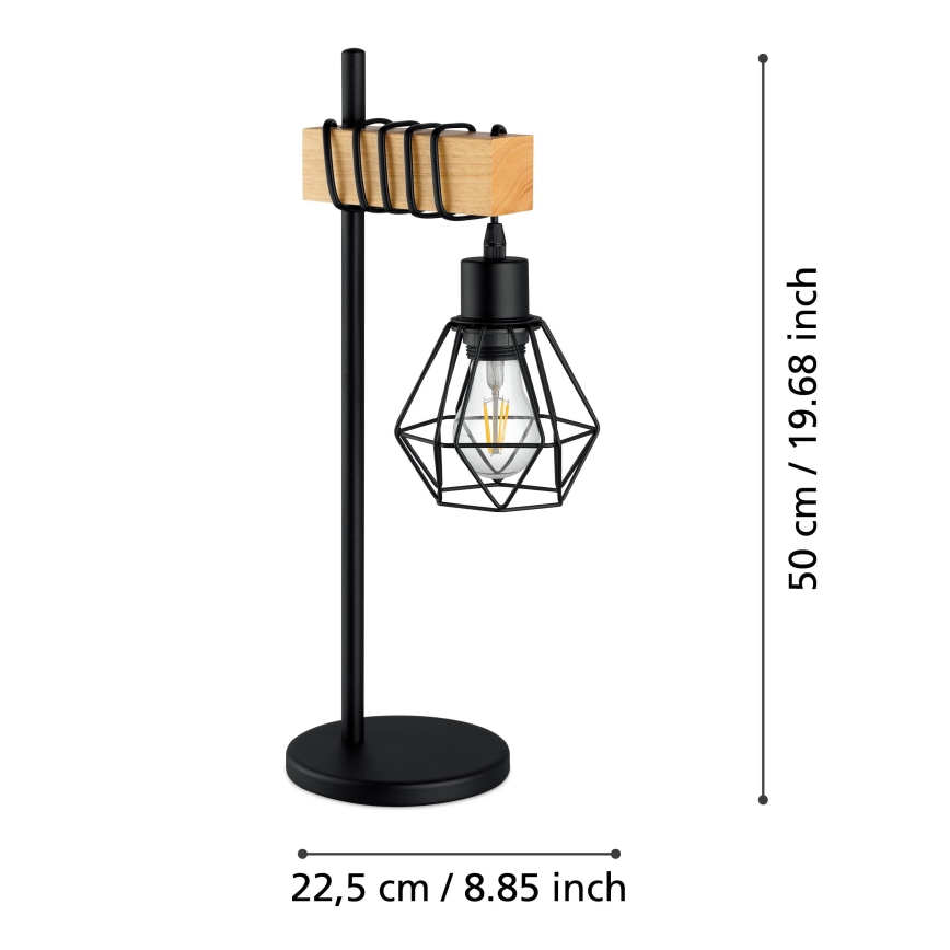 Eglo - Stolná lampa 1xE27/60W/230V - FSC certifikované