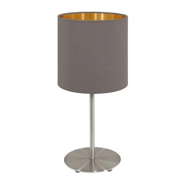 Eglo 55214 - Stolná lampa PASTERI 1xE14/40W/230V hnedá/medená