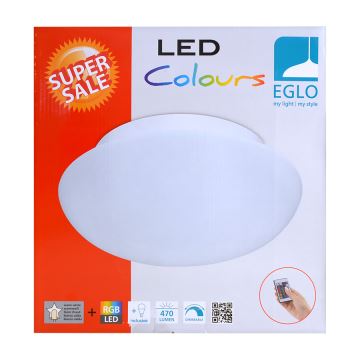 Eglo 75351 - LED RGB Stmievateľné stropné svietidlo ELLA-C 1xE27/7,5W/230V