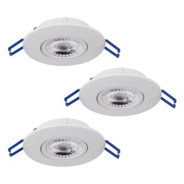 Eglo 75763 - SADA 3x LED Podhľadové svietidlo ZUJAR LED/3,4W/230V biela