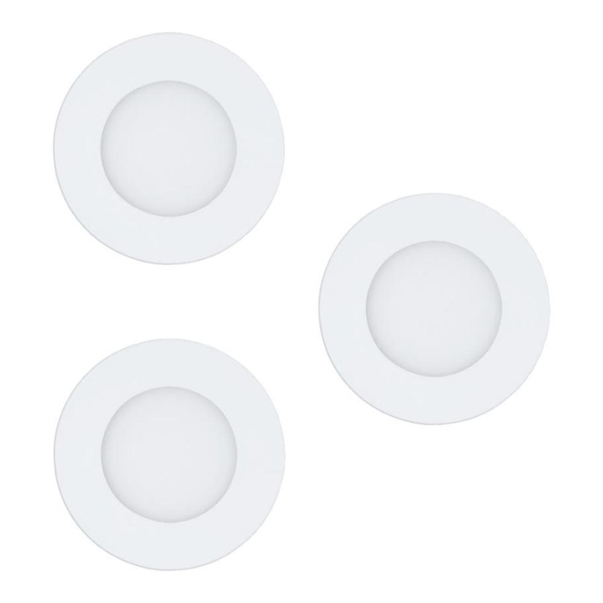 Eglo 78195 - SADA 3x LED Podhľadové svietidlo FUEVA LED/2,7W/230V