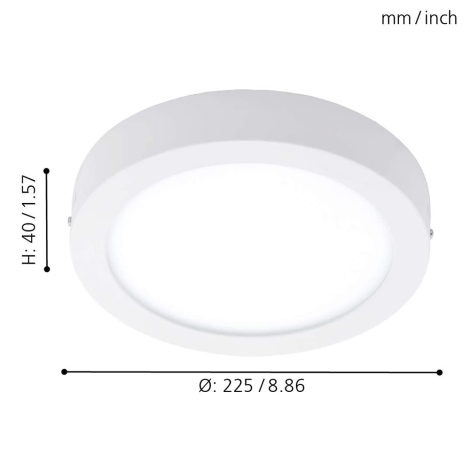 Eglo 78201 - LED Stropné svietidlo FUEVA LED/16,5W/230V