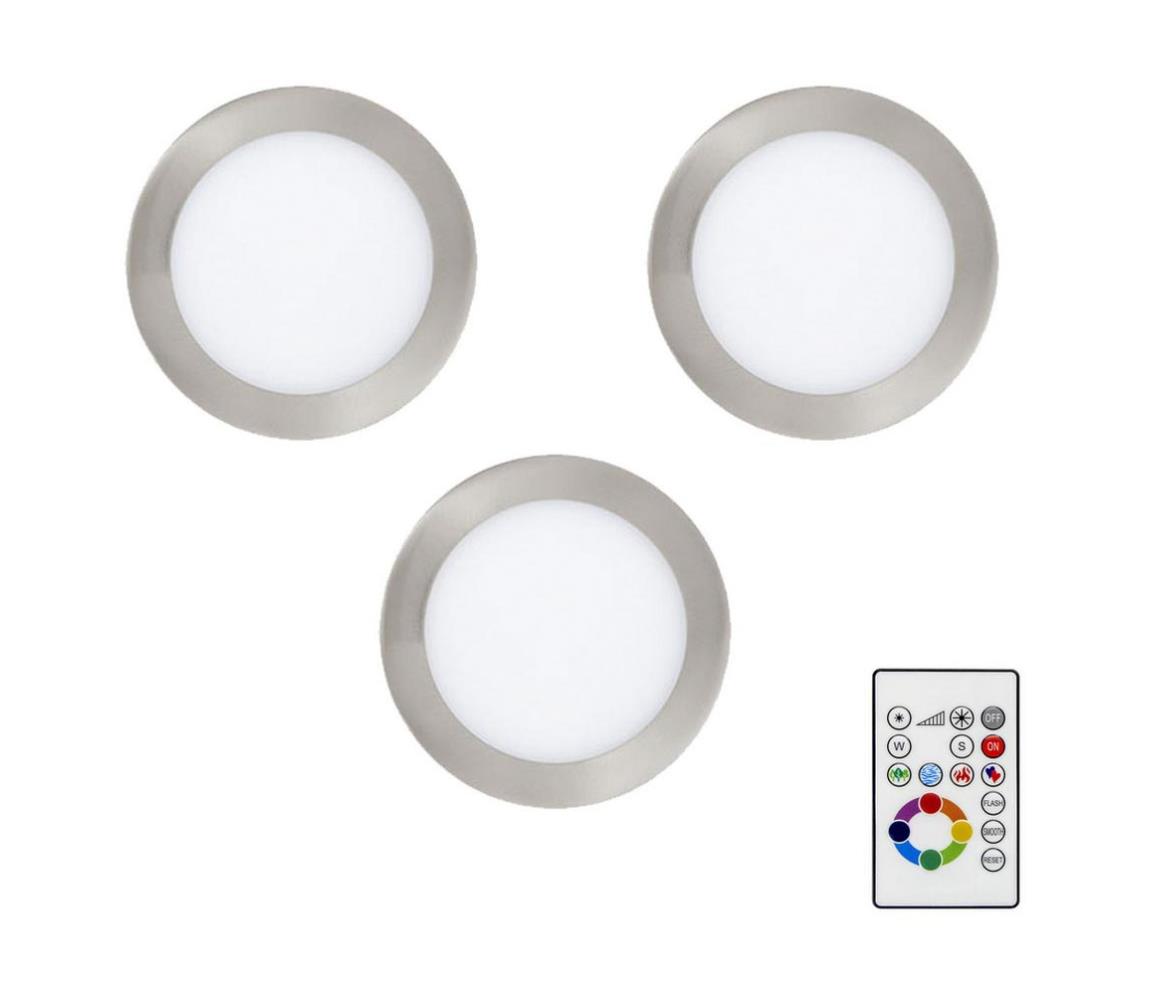 Eglo Eglo 78738-SADA 3x LED RGBW Stmievateľné podhľadové svietidlo TINUS 4,8W/230V + DO 