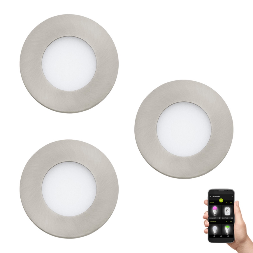 Eglo - ADA 3x LED Stmievateľné kúpeľňové svietidlo FUEVA-Z  LED/2,8W/230V IP44