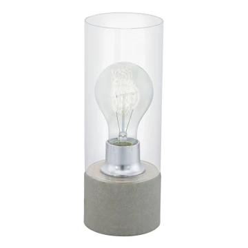 Eglo 94549 - Stolná lampa TORVISCO 1xE27/60W/230V šedá