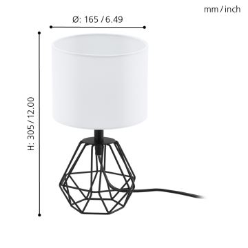 Eglo - Stolná lampa 1xE14/60W/230V
