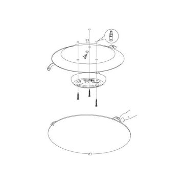 Eglo - LED stropné svietidlo LED/11W/230V