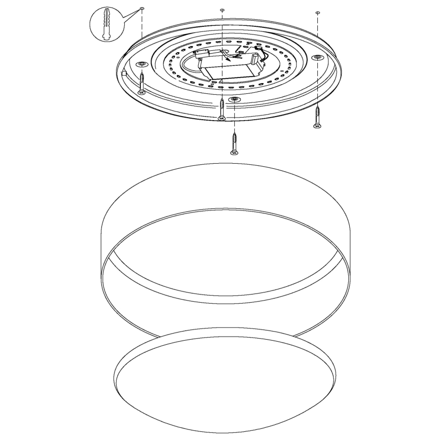 Eglo - LED Stmievateľné stropné svietidlo 1xLED/18W/230V béžová