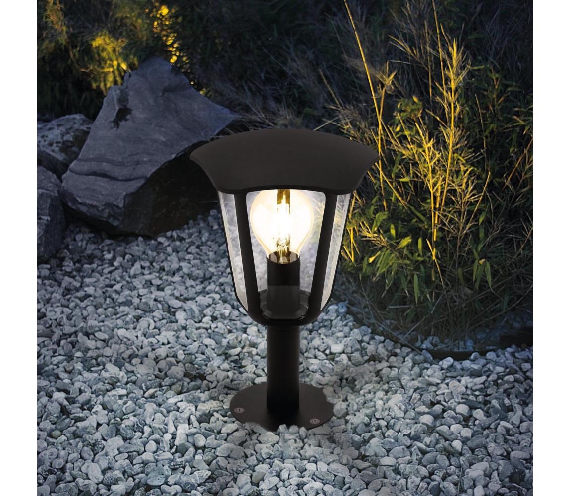 Eglo Eglo 98122 - Vonkajšia lampa MONREALE 1xE27/60W/230V IP44 výška 335 čierna 