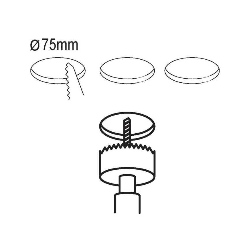 Eglo - SADA 3x LED Podhľadové svietidlo FUEVA 5 1xLED/2,7W/230V