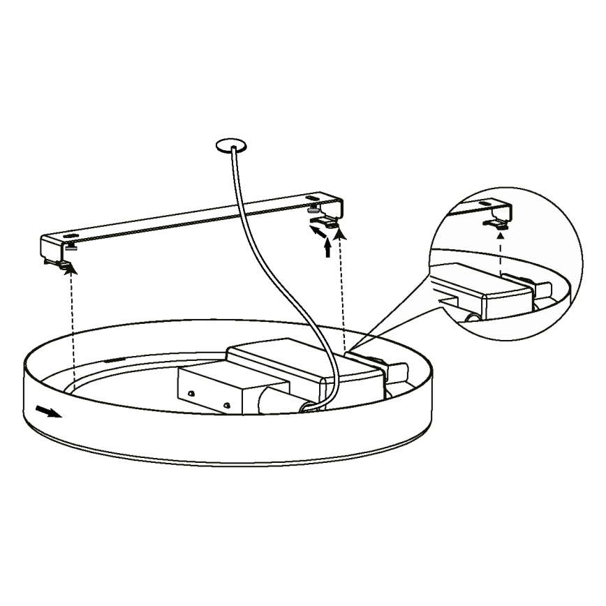 Eglo - LED Stropné svietidlo LED/16,5W/230V