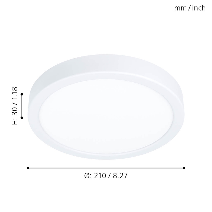 Eglo - LED Stmievateľné stropné svietidlo LED/16,5W/230V