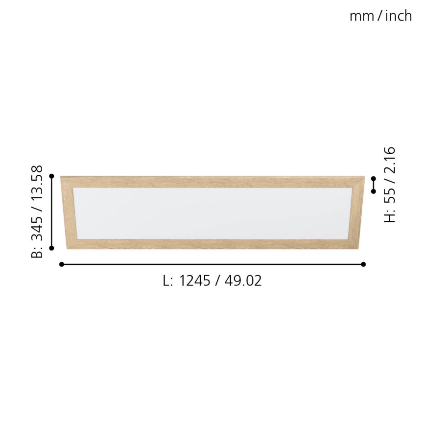 Eglo - LED Stropné svietidlo LED/32W/230V 345x1245 mm