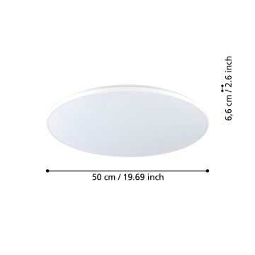 Eglo - LED Stropné svietidlo LED/29W/230V pr. 50 cm