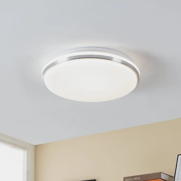 Eglo - LED Kúpeľňové stropné svietidlo LED/15,6W/230V IP44 chróm