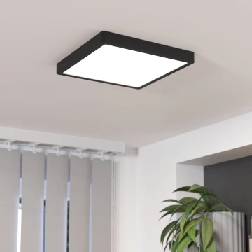 Eglo - LED Stmievateľné stropné svietidlo LED/20,5W/230V čierna