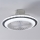 Eglo - LED Stmievateľný stropný ventilátor LED/25,5W/230V biela/šedá 2700-6500K + diaľkové ovládanie