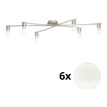 Eglo - LED Stropné svietidlo MY CHOICE 6xE14/4W/230V  chróm/biela